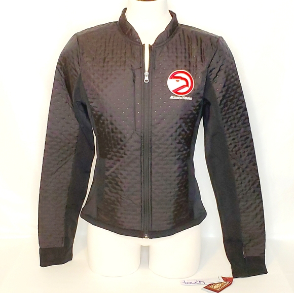 Official NBA Atlanta Hawks Women's Quilted Jacket - Picture 1 of 15